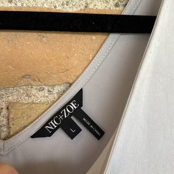 NIC&ZOE Elegant Gray Modal Sleeveless Top - Picture 2 of 5